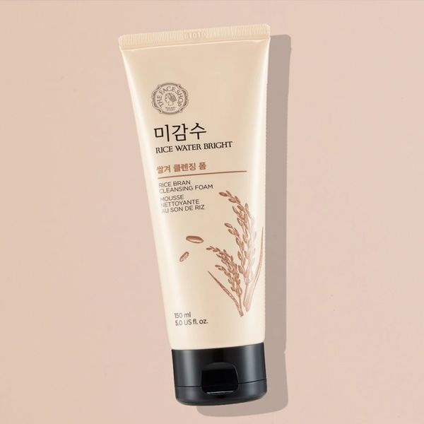 Sữa Rửa Mặt Có Hạt The Face Shop Rice Water Bright Rice Bran Cleansing Foam 150ml