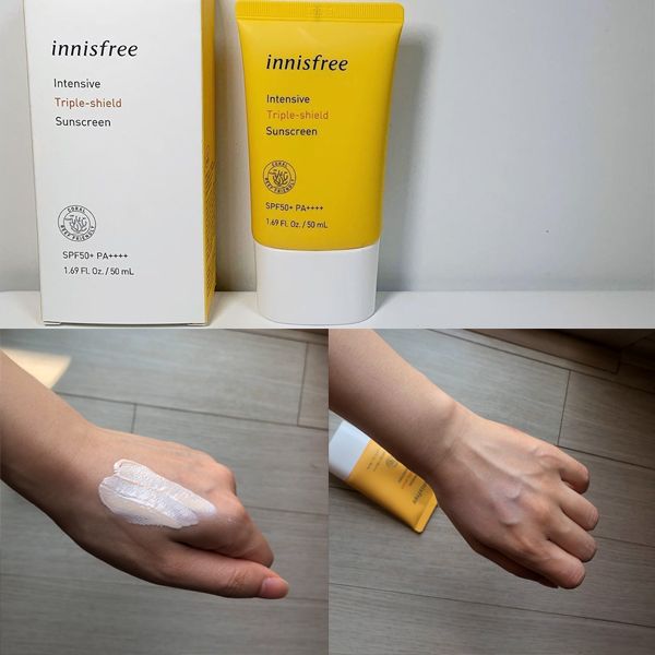  (Mẫu Mới) Kem chống nắng hàng ngày Innisfree Intensive Triple Shield Sunscreen SPF50+ PA++++ 