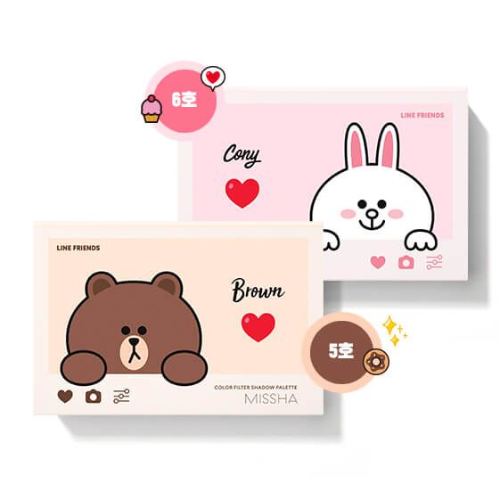Phấn Mắt Missha x Line Friends Color Filter Shadow Palette