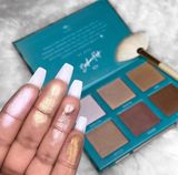  Bảng Phấn Bắt Sáng Highlight 6 Ô Kèm Cọ MORPHE X BRETMAN Babe In Paradise 