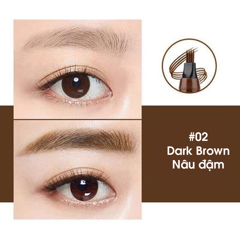  Chì Kẻ Mày Gẩy Sợi Suake 4 Ngòi Nét Mảnh Eye Brow Contouring Nội Địa Trung Chính Hãng 