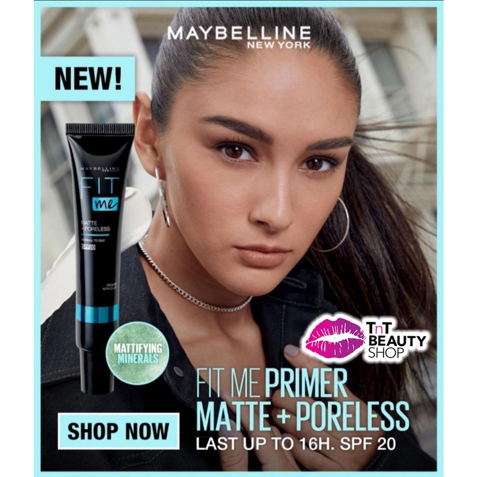  Kem Lót Kiềm Dầu Ngăn Xuống Tông MAYBELLINE Fit Me Matte + Poreless Primer SPF 20 