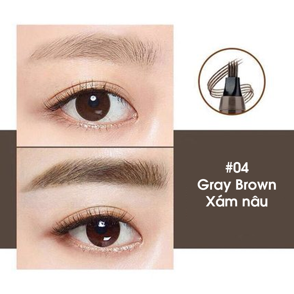 Chì Kẻ Mày Gẩy Sợi Suake 4 Ngòi Nét Mảnh Eye Brow Contouring Nội Địa Trung Chính Hãng