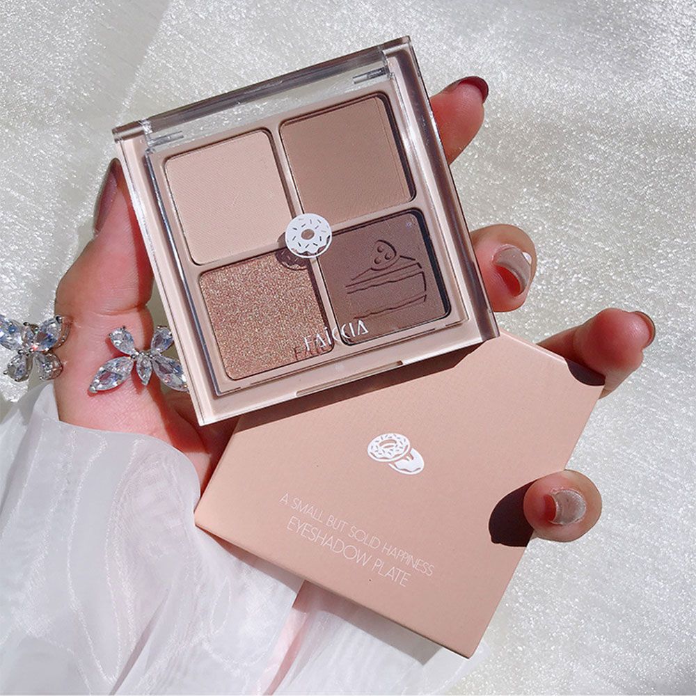 Bảng Phấn Mắt 4 Ô Màu A Small But Solid Happiness Eyeshadow Plate Nội Địa Trung Chính Hãng