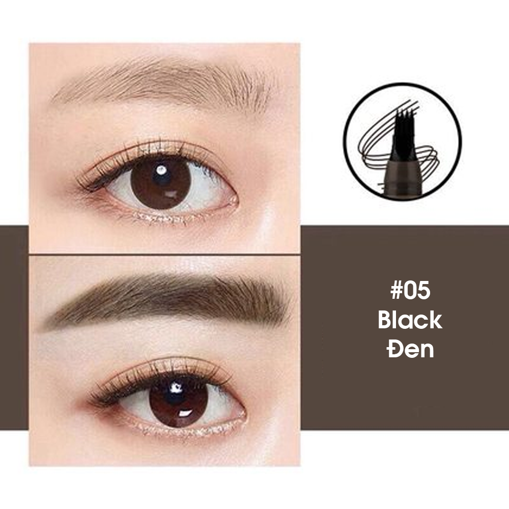 Chì Kẻ Mày Gẩy Sợi Suake 4 Ngòi Nét Mảnh Eye Brow Contouring Nội Địa Trung Chính Hãng