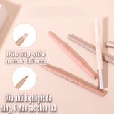  Bút Sáp 2 Đầu Nhũ Mắt Lấp Lánh NOVO Star Eyes Clever Lying Silkworm Pen Nội Địa Trung 