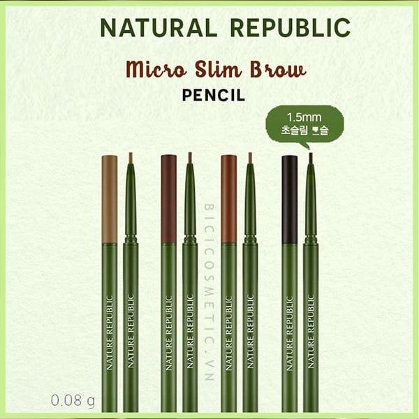 Bút Kẻ Mày Nature Republic Micro Slim Brow Pencil