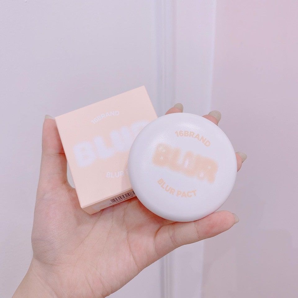 Phấn Phủ Kiềm Dầu 16Brand Blur Pact SPF50+ PA+++