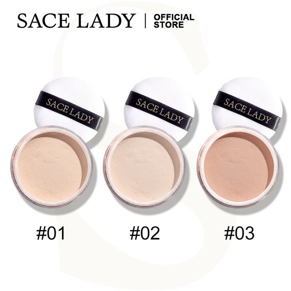  Phấn Phủ Bột Kiềm Dầu Chống Nước SACE LADY Loose Powder 