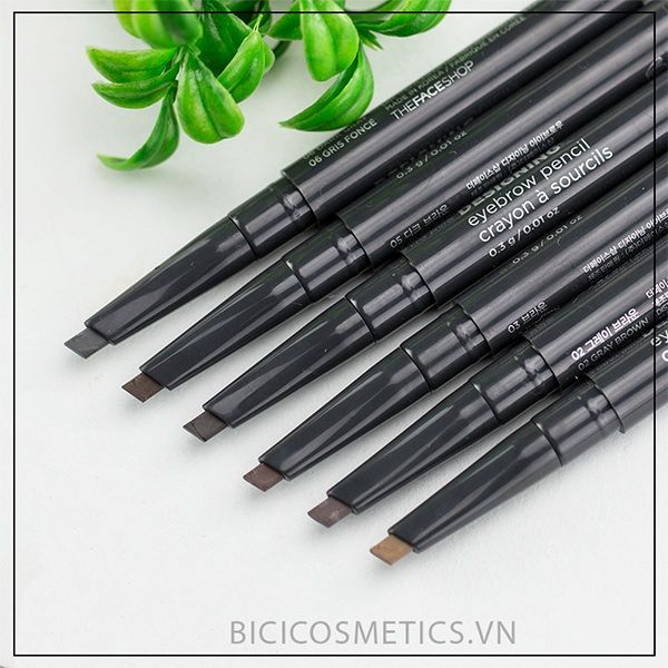 Chì Kẻ Mày 2 Đầu The Face Shop Designing Eyebrow Pencil