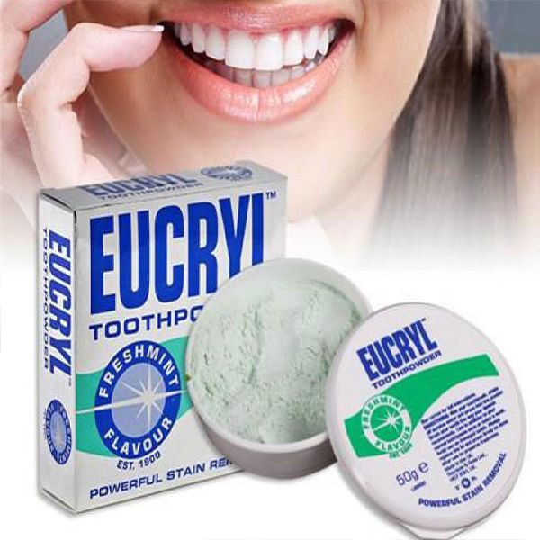 Bột Tẩy Trắng Răng Eucryl Tooth Powder