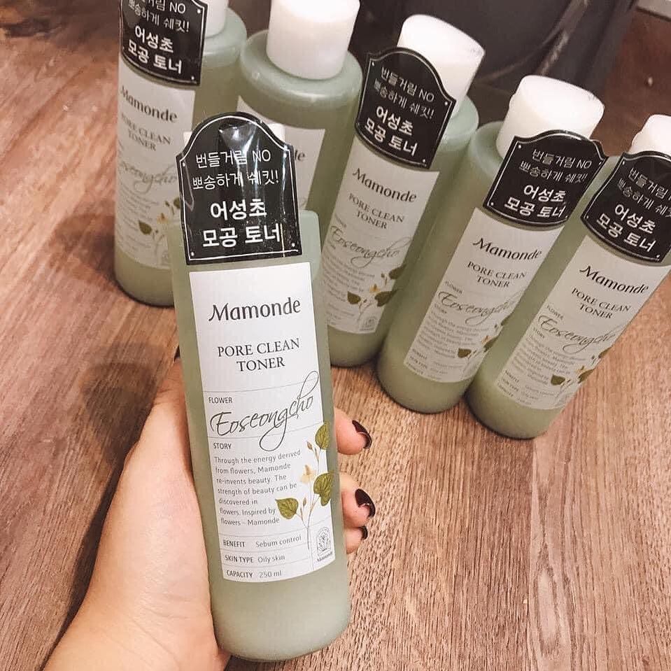Nước Hoa Hồng Diếp Cá Mamonde Pore Clean Toner- 250 ml