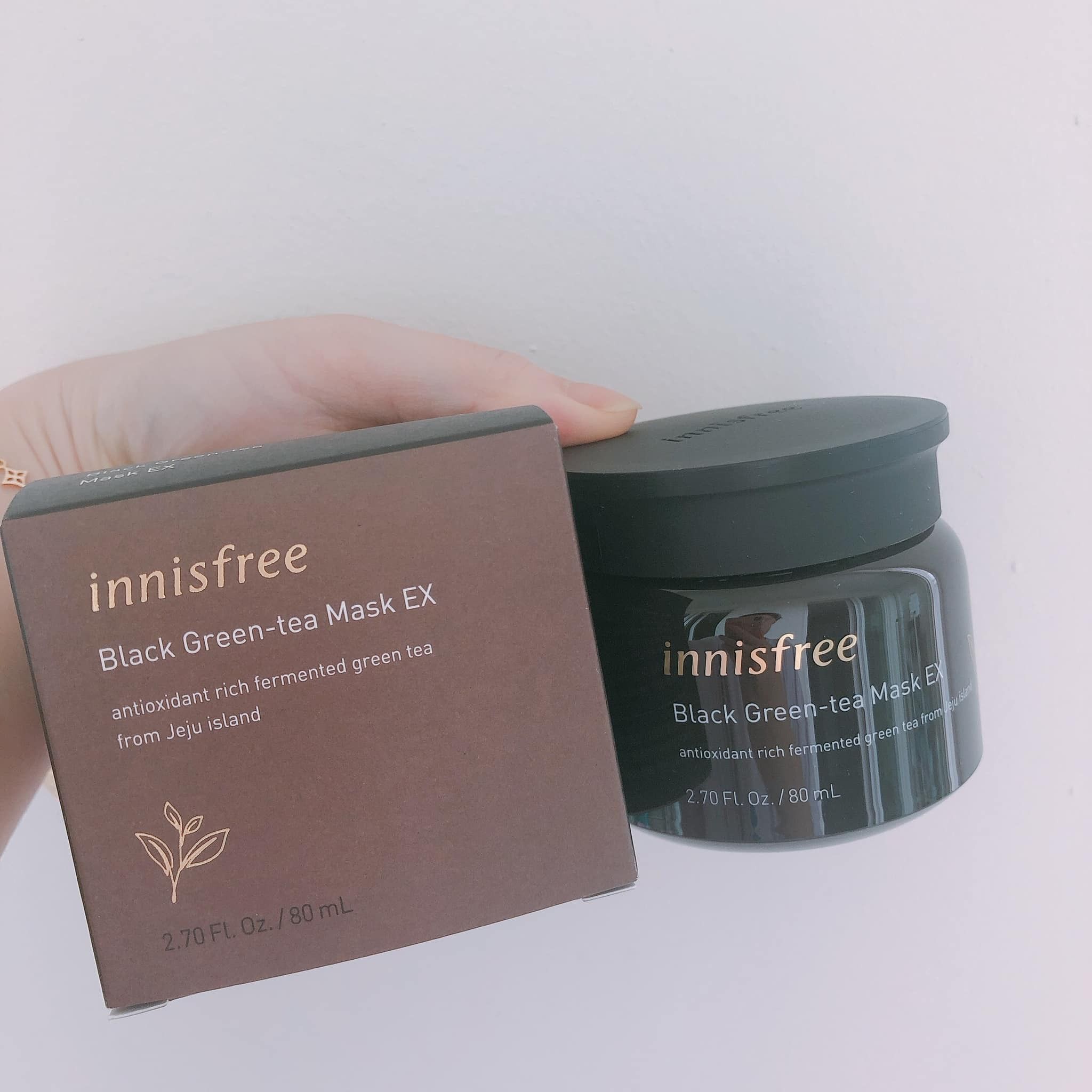 Mặt Nạ Trà Xanh Đen Innisfree Black Green Tea Mask EX