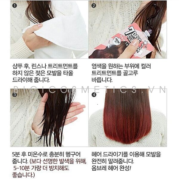 Thuốc nhuộm tóc Missha 7 Days Coloring Hair Treatment