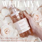  Sữa Tắm Trắng Da WEILAIYA Tủy Mật Hoa Hồng Damask Grand Rose Extracts Whitening Shower Gell 