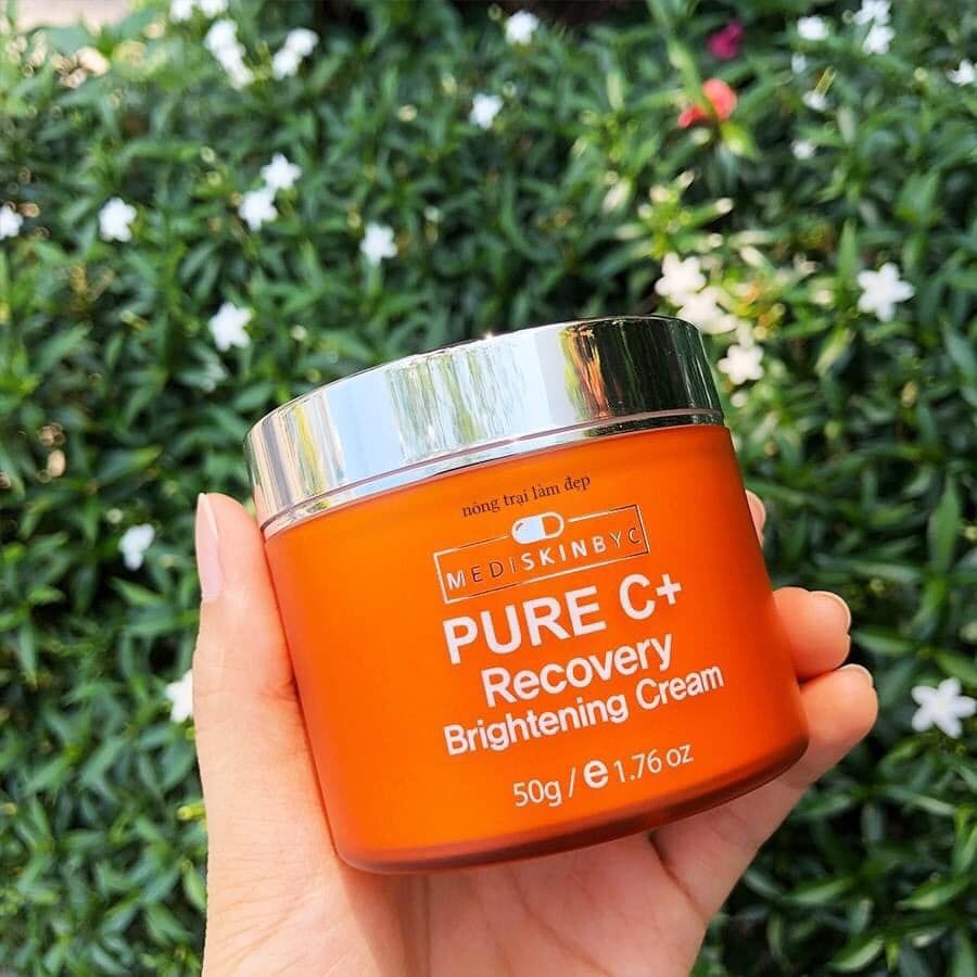Kem dưỡng trắng da MediskinbyC Pure C+ Recovery Brightening Cream 50g