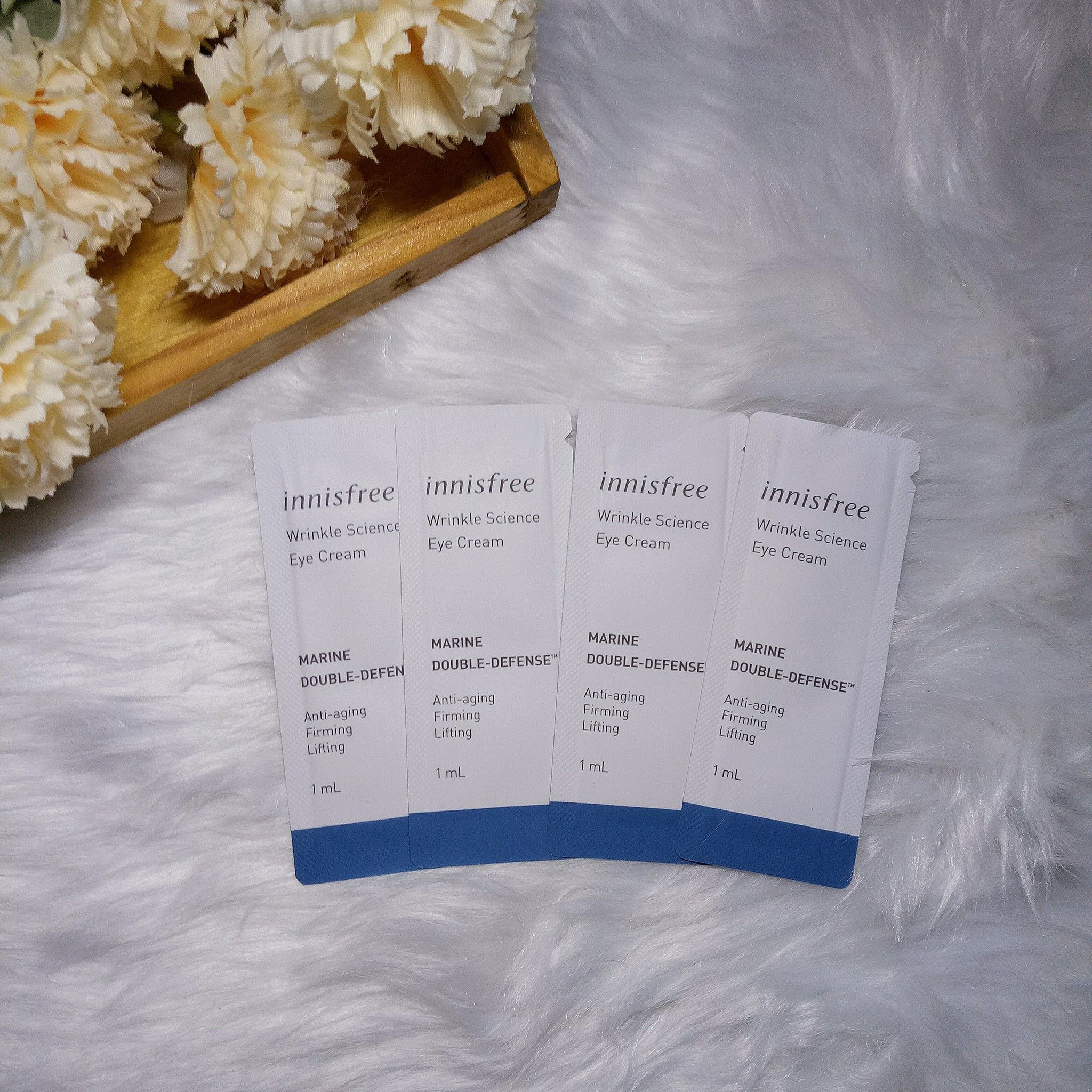 Kem Dưỡng Mắt Innisfree Wrinkle Science Eye Cream - Sample 1ml