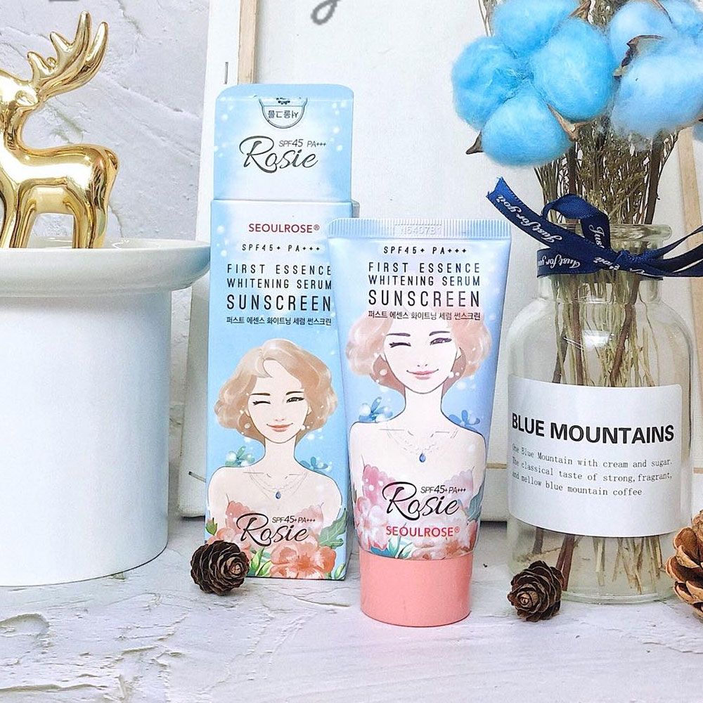 Kem chống nắng ROSIE SeoulRose First Essence Whitening Serum Sunscreen SPF45 PA+++