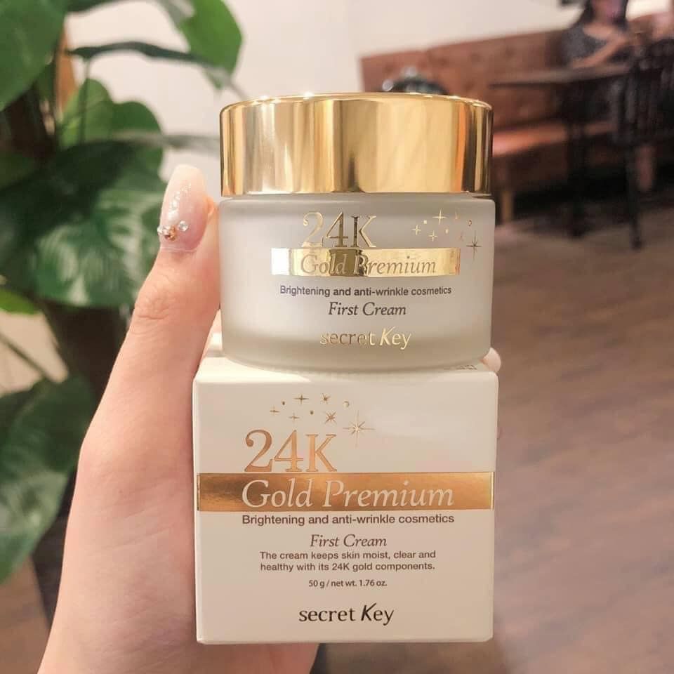 Sample Kem Dưỡng Da Secret Key 24K Gold Premium First Cream 1ml