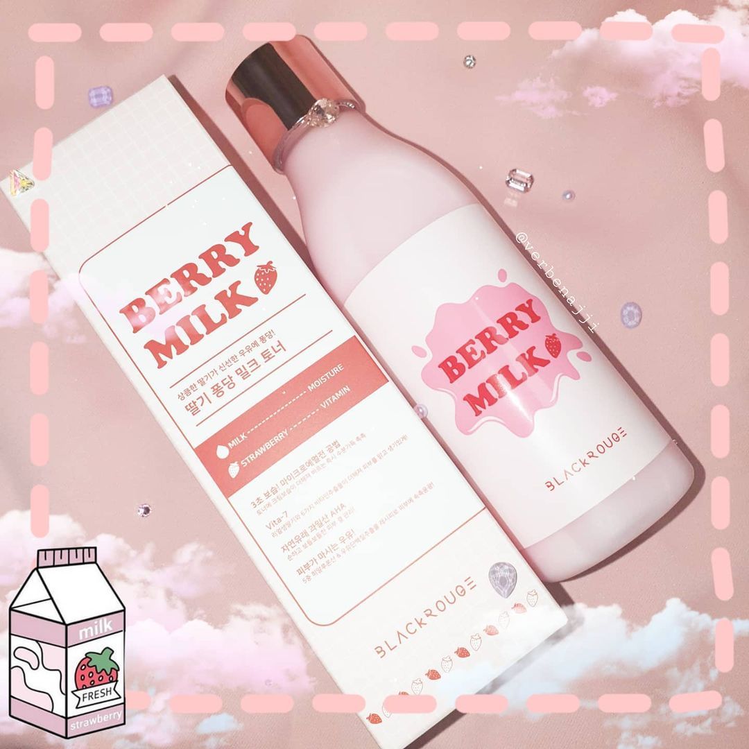 Nước Hoa Hồng Black Rouge Strawberry PongDang Milk Toner 200ml