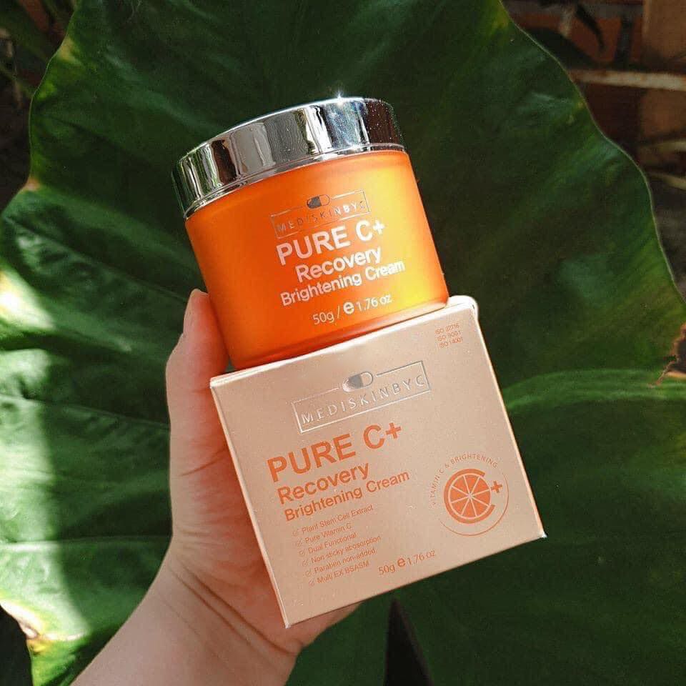 Kem dưỡng trắng da MediskinbyC Pure C+ Recovery Brightening Cream 50g