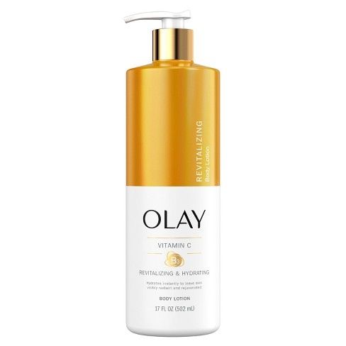  Lotion Dưỡng Thể Trắng Da Mờ Thâm OLAY Revitalizing & Hydrating Body Lotion with Vitamin C + B3 - 502ml (Mỹ) 