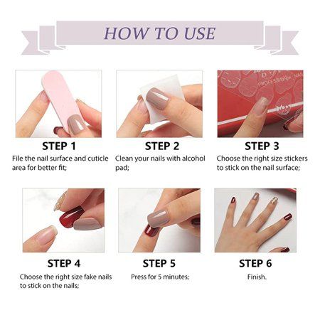 Hộp 24 Móng Tay Giả Đính Hạt, Đá Nails Box Cao Cấp Nội Địa Trung Kèm Keo Dán + Dũa Móng