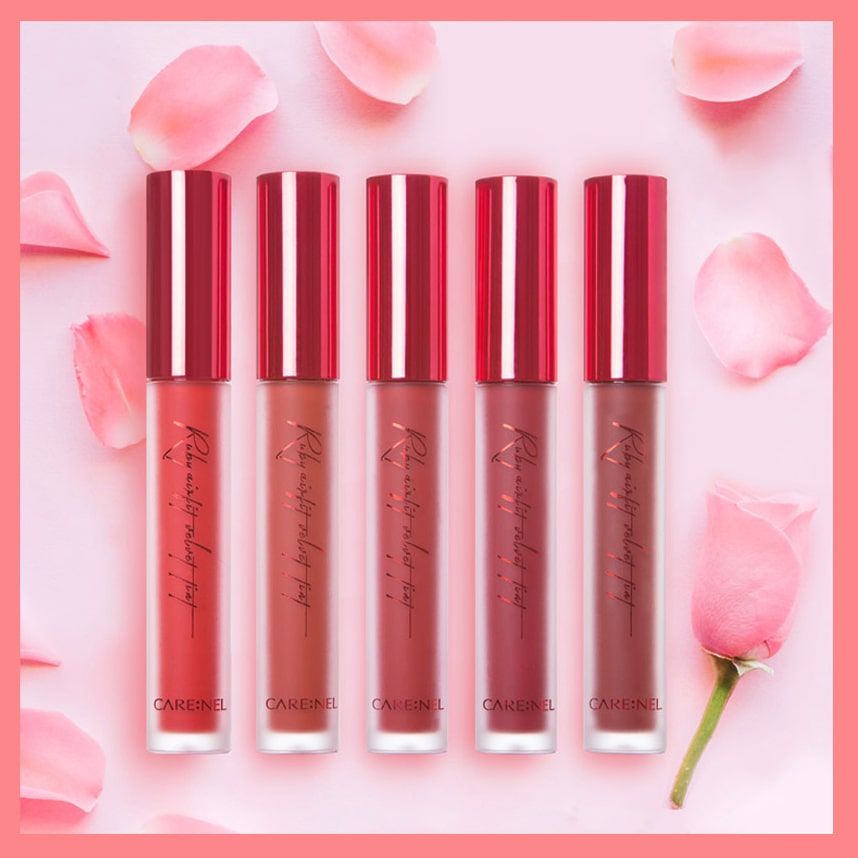 Son Kem Lì Lên Màu Siêu Chuẩn, Siêu Mịn Mịn Carenel Ruby Airfit Velvet Tint