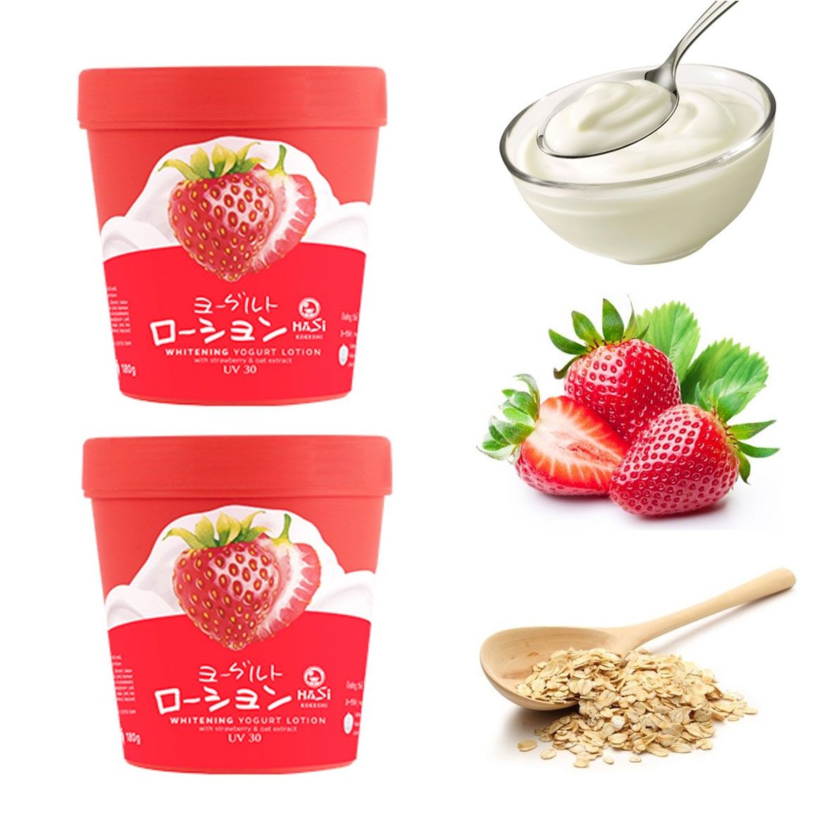 Dưỡng thể trắng da Hasi Kokeshi Yogurt Lotion