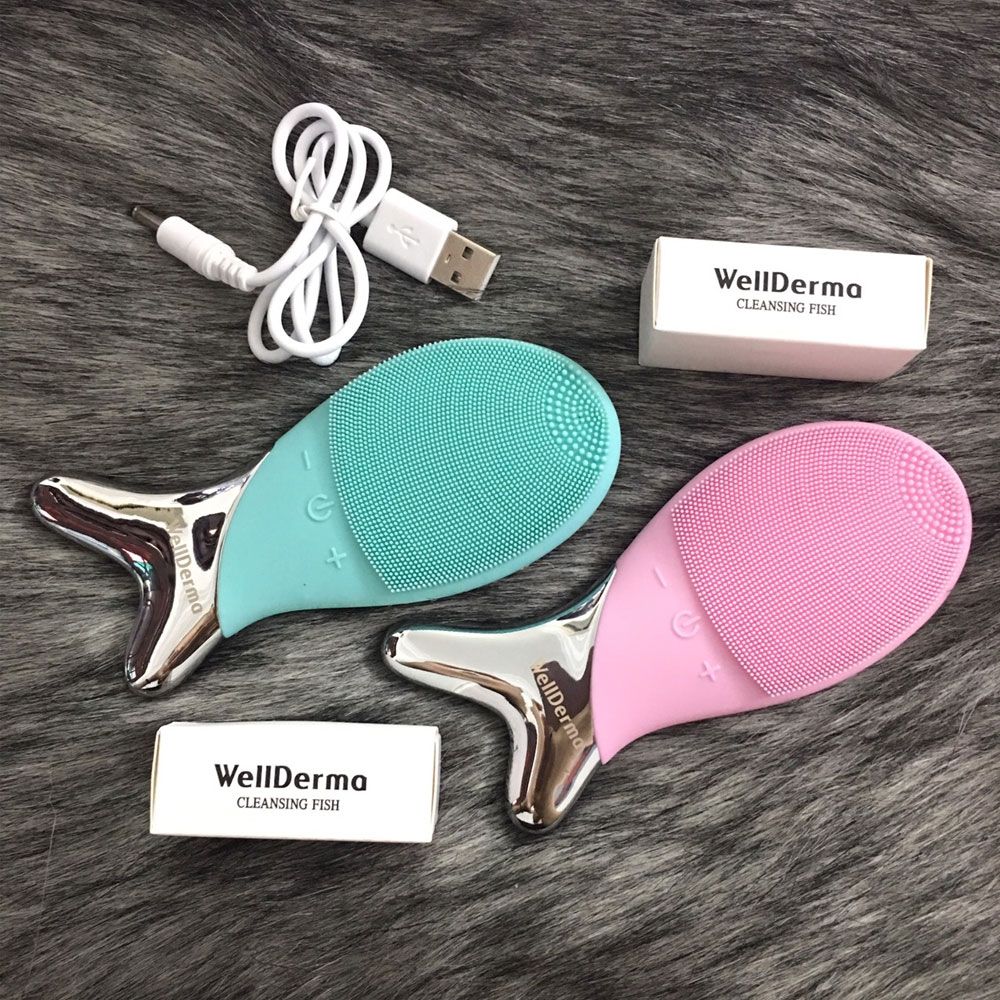 Máy rửa mặt đuôi cá WellDerma Cleansing Fish