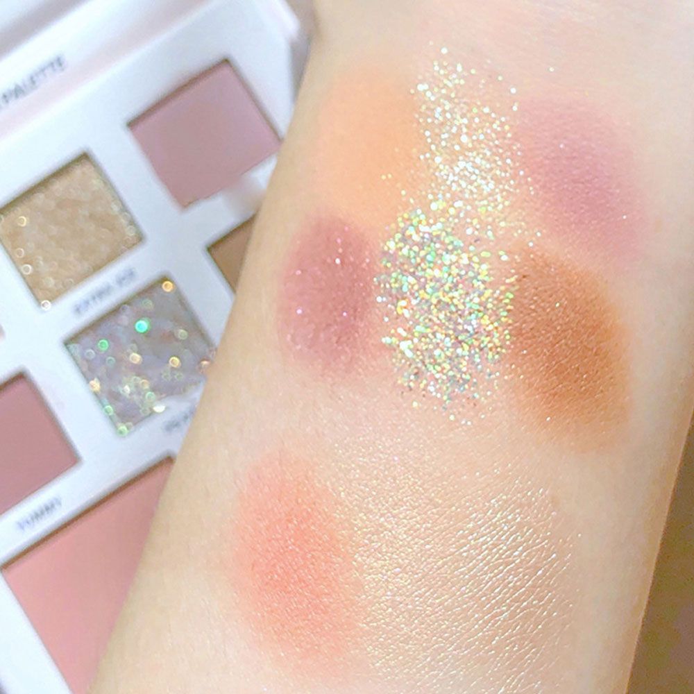 Bảng Phấn Mắt Dikalu Trà Sữa 8 Ô Màu Milk Tea Palette Nội Địa Trung Chính Hãng