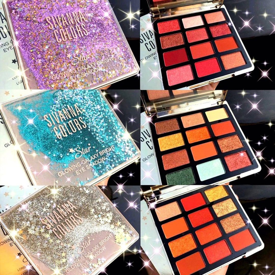 Bảng Phấn Mắt Sivanna Colors Glowing Galaxy Bright HF6015