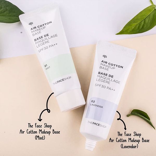  Kem Lót Make Up Base Air Cotton The Face Shop 