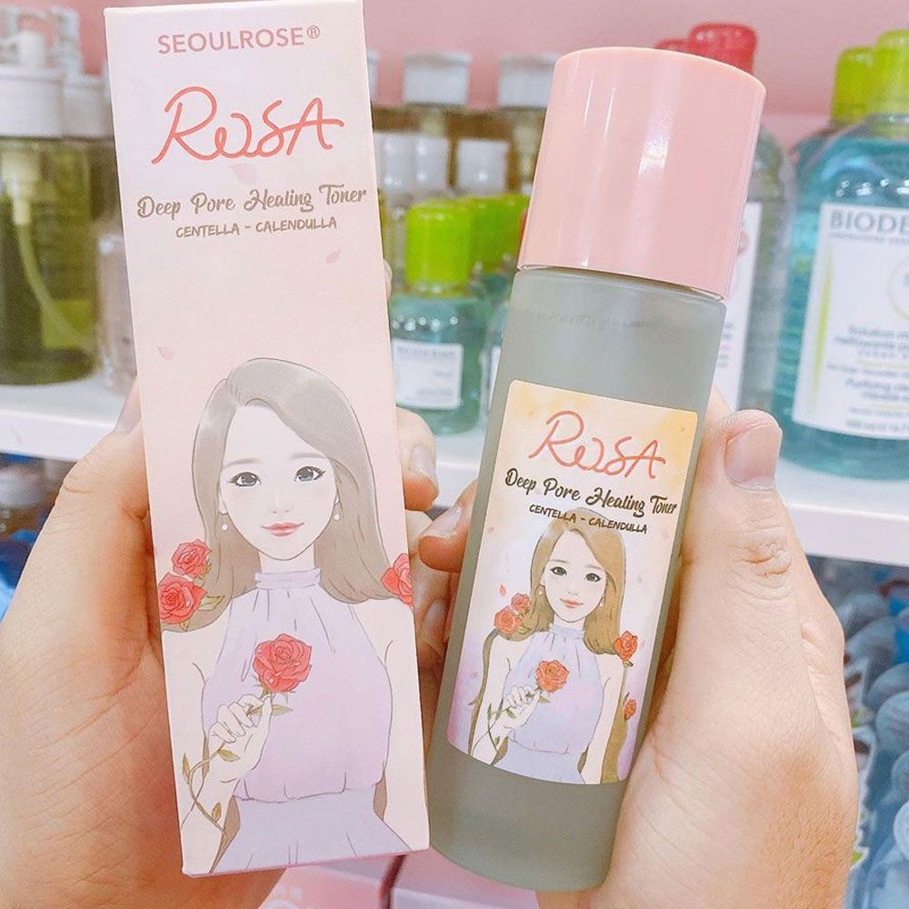  Nước Hoa Hồng SeoulRose Rosa Deep Pore Healing Toner 120ml 