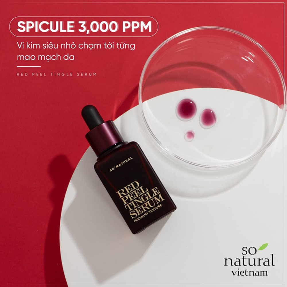 Tinh Chất Thay Da Sinh Học So’Natural Red Peel Tingle Serum Premium Texture