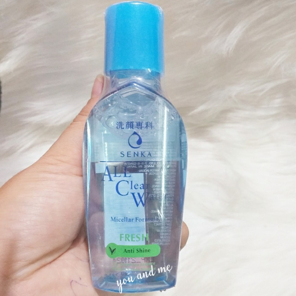 Nước tẩy trang Senka A.L.L.Clear Water Fresh Anti Shine (70ml)
