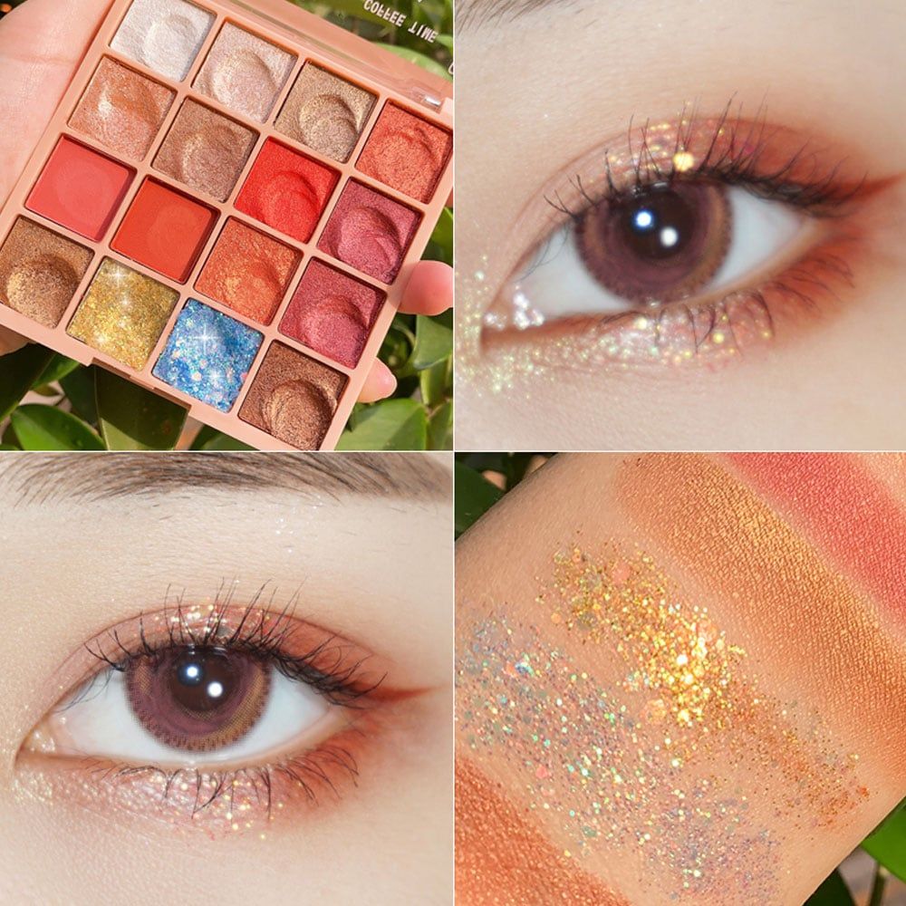 Phấn mắt nội địa trung Yancai 16 Color Eye Shadow