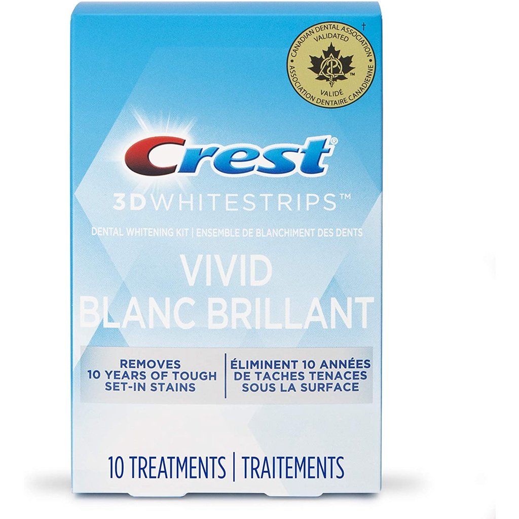  Miếng Dán Trắng Răng Cho Răng Nhạy Cảm CREST 3D Whitestrips Vivid Blanc Brillant (30 Phút) 