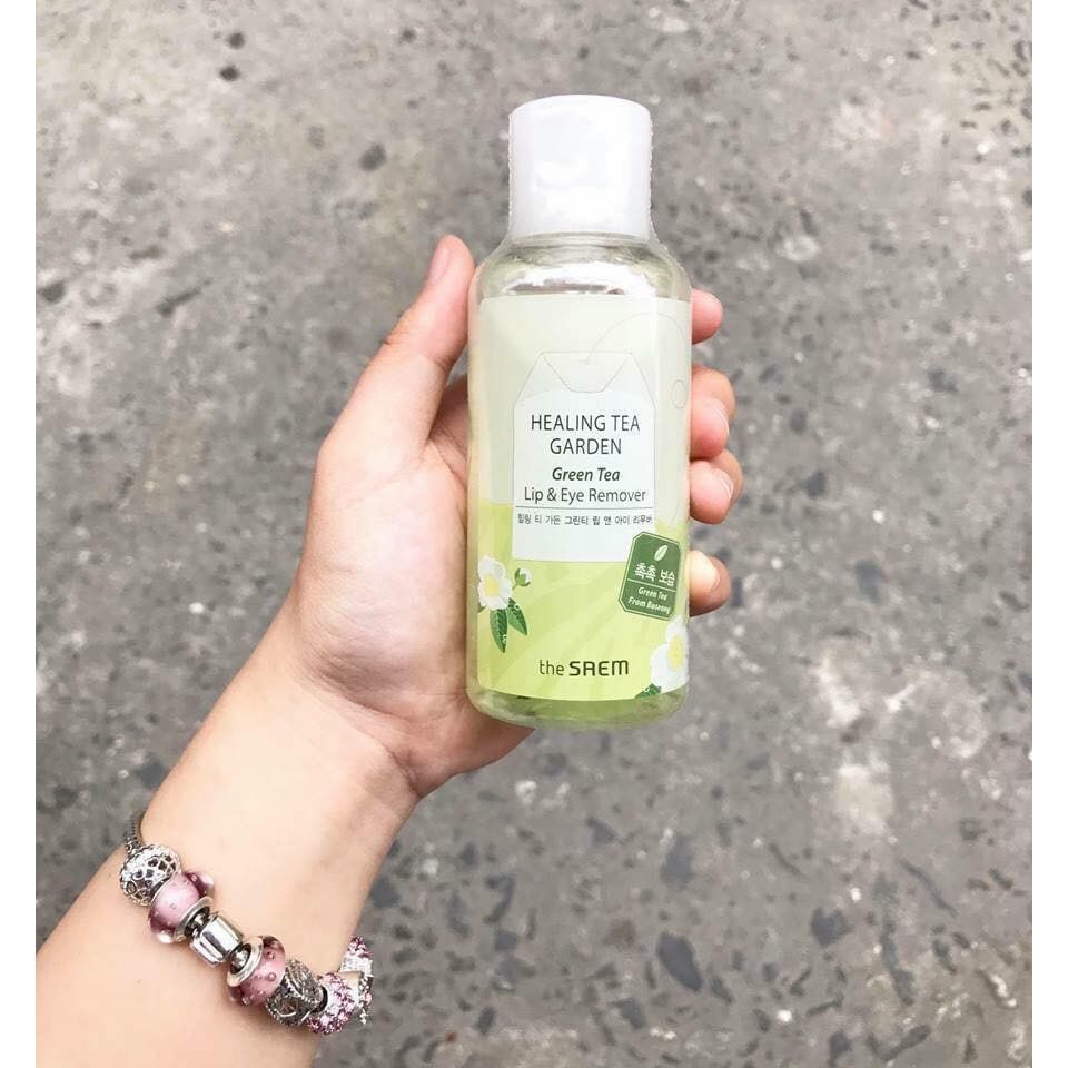 Tẩy Trang Mắt Môi The Saem Healing Tea Garden Green Tea Lip & Eye Remover