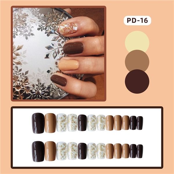 (Update Liên Tục) Set 24 Móng Tay Giả Nails Box Kèm Keo Dán Nội Đia Trung