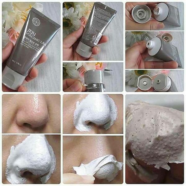 Gel Lột Mụn Jeju Volcanic Lava Peel – off Clay Nose Mask The Face Shop