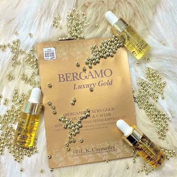 Tinh Chất Tinh Thể Vàng Bergamo Luxury Gold Collagen & Caviar