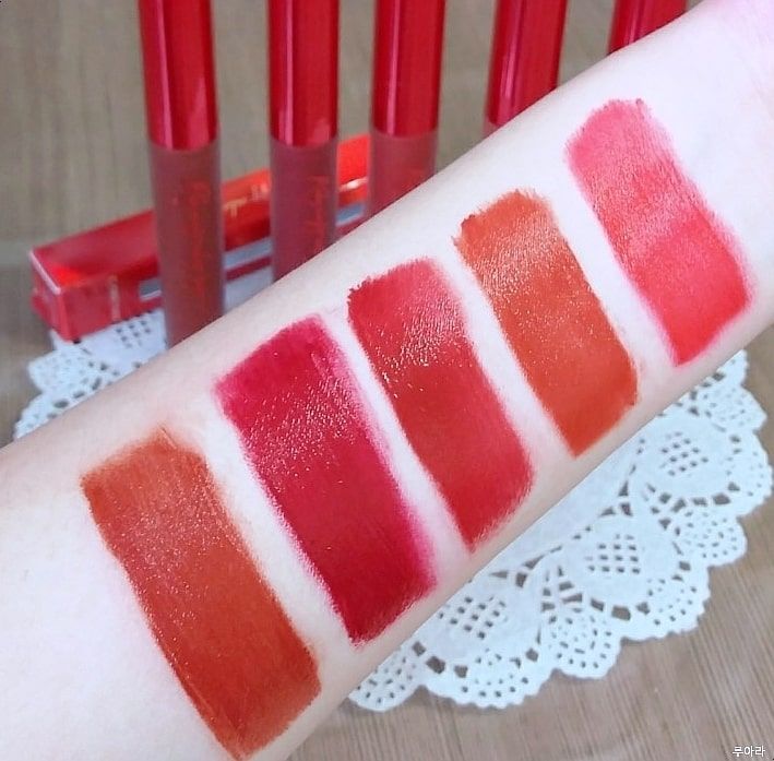 Son Kem Lì Lên Màu Siêu Chuẩn, Siêu Mịn Mịn Carenel Ruby Airfit Velvet Tint