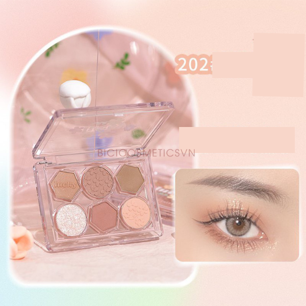  Bảng Phấn Mắt 6 Ô Lucky GOGO TALES Springfield Flower Eyeshadow Palette 