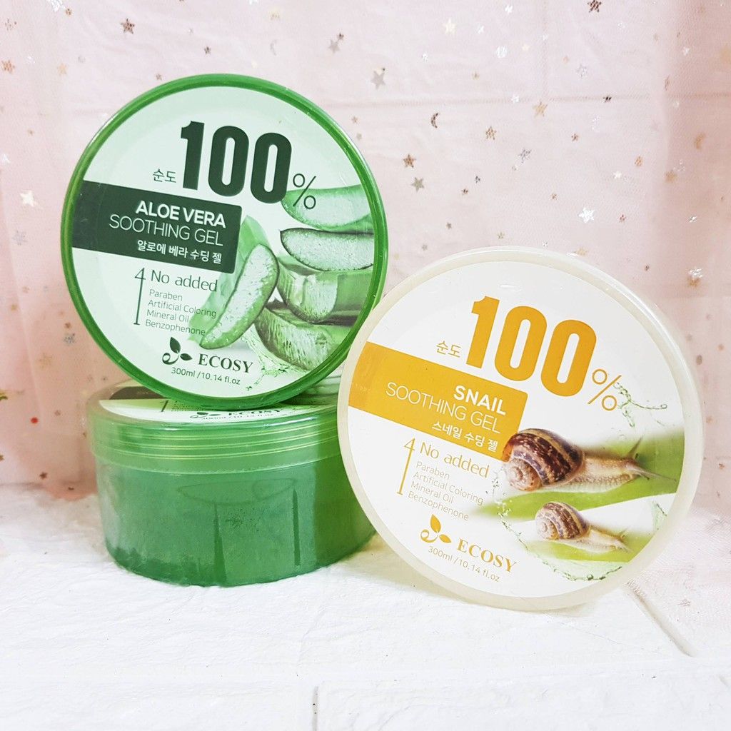 Gel Dưỡng Da Ốc Sên Ecosy 100% Snail Soothing Gel (300ml)