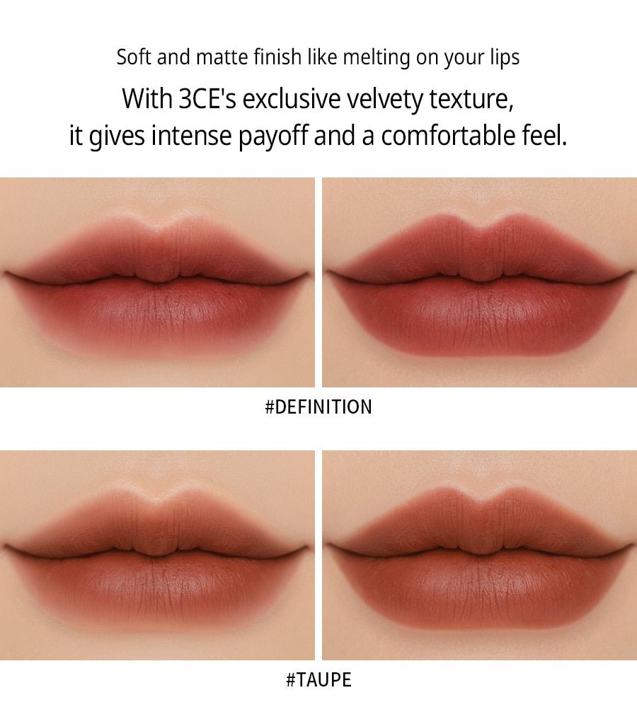 Son Kem Lì 3ce The United Gestures Of Spirited Kinetics Velvet Lip Tint #Definition (Phiên Bản Giới Hạn)