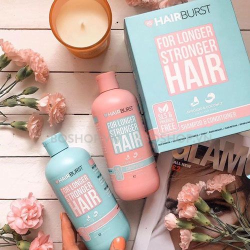  Set HAIRBURST Gội Xả For Longer Stronger Hair Kích Thích Mọc Tóc (Dầu Gội 350ml + Dầu Xả 350ml) 