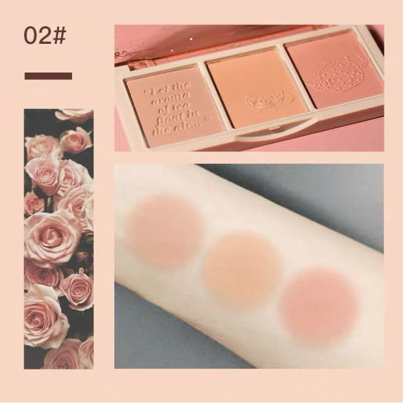 Bảng Má Hồng 3 Màu HOLD LIVE Secret Garden Blush