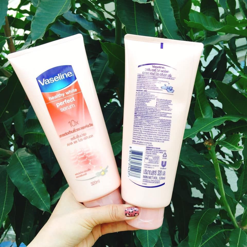 Sữa dưỡng thể trắng da Vaseline Healthy White Perfect Serum 10X - 320ml