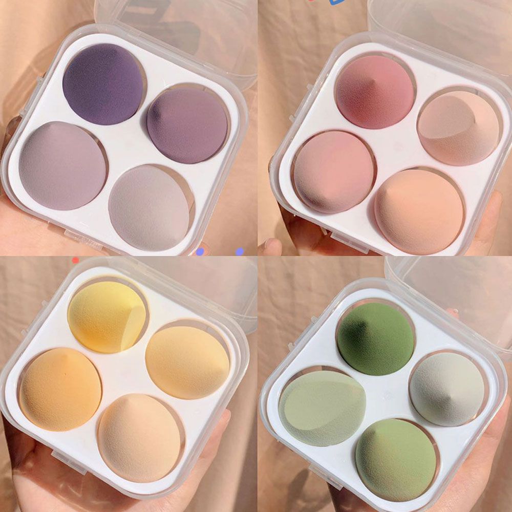 Set 4 Mút Trang Điểm Hình Giọt Nước Nội Địa Trung Chính Hãng